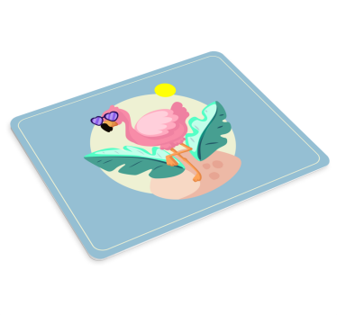 Cool flamingo sunshine originalna podloga za miško - TenStickers