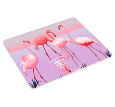 Elegantno srečanje flamingov originalna podloga za miško - TenStickers