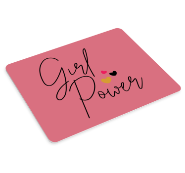 Girl power pink podloga za miško z narekovaji - TenStickers