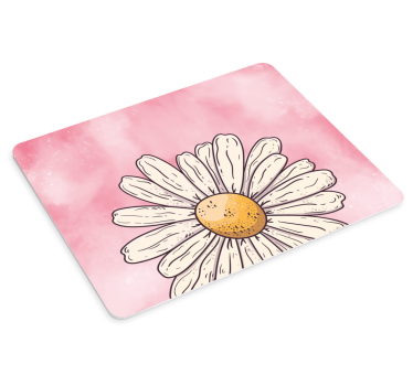 Cheerful daisy floral originalna podloga za miško - TenStickers