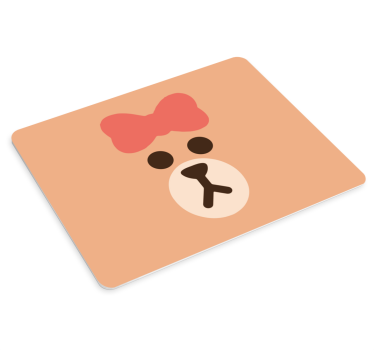 Adorable bear face originalna podloga za miško - TenStickers