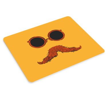 Funky sunglasses mustache originalna podloga za miško - TenStickers