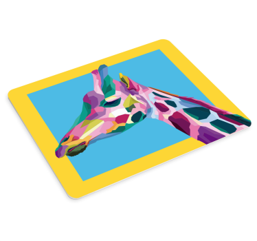 Colorful giraffe profile originalna podloga za miško - TenStickers