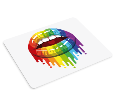 Colorful lip drip originalna podloga za miško - TenStickers