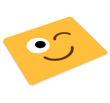 Cheerful yellow expression originalna podloga za miško - TenStickers