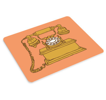 Originalna podloga za miško klasični rotacijski telefon - TenStickers