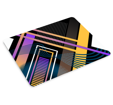Colorful geometric stripes originalna podloga za miško - TenStickers