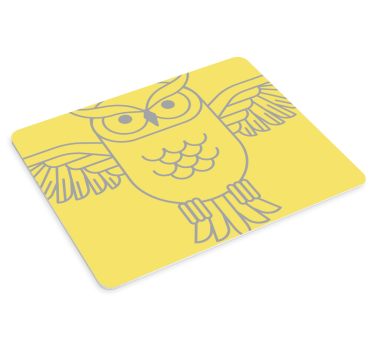 Owl figure outline originalna podloga za miško - TenStickers