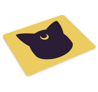 Stylized cat silhouette originalna podloga za miško - TenStickers