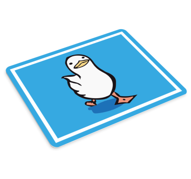 Charming cartoon duck originalna podloga za miško - TenStickers