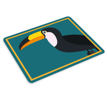 Stylish toucan outline originalna podloga za miško - TenStickers