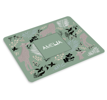 Floral animal pattern originalna podloga za miško - TenStickers