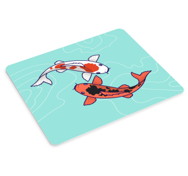 Koi fish swimming originalna podloga za miško - TenStickers