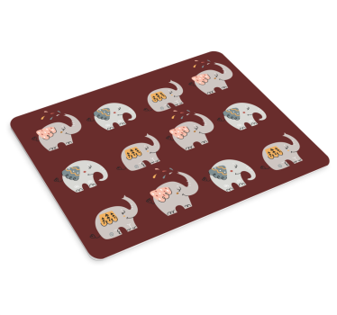Cute elephant pattern originalna podloga za miško - TenStickers
