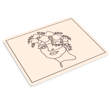 Elegant floral portrait originalna podloga za miško - TenStickers