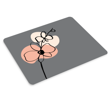 Floral minimalist design originalna podloga za miško - TenStickers