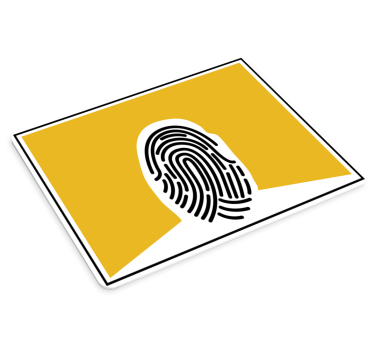 Unique fingerprint shape originalna podloga za miško - TenStickers