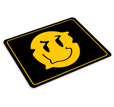 Nasmejana rumena ikona originalna podloga za miško - TenStickers