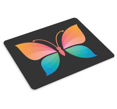 Colorful butterfly graphic originalna podloga za miško - TenStickers