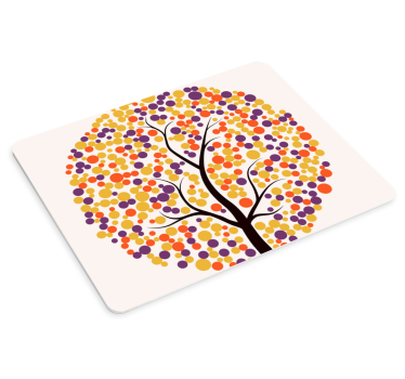 Colorful tree artwork originalna podloga za miško - TenStickers