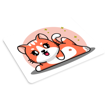 Igriva mačka anime podloga za miško - TenStickers