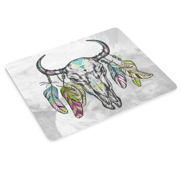 Stylized skull decoration originalna podloga za miško - TenStickers