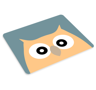 Cute cartoon owl anime podloga za miško - TenStickers