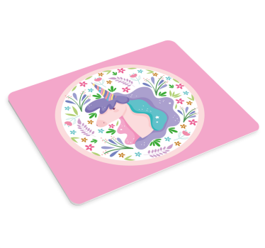 Playful unicorn illustration anime podloga za miško - TenStickers