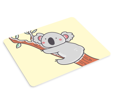 Plezanje narisana koala risanka originalna podloga za miško - TenStickers