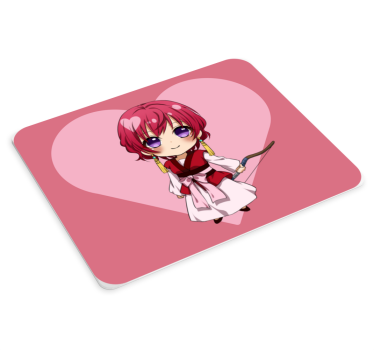 Chibi character with heart anime podloga za miško - TenStickers