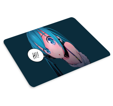 Anime character greeting anime podloga za miško - TenStickers