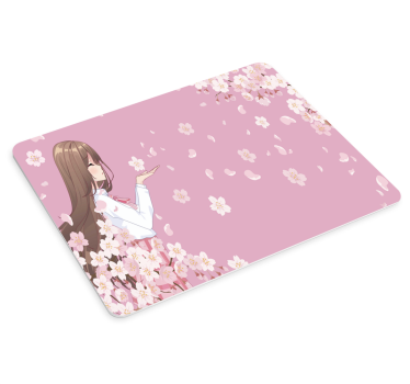 Charming floral character anime podloga za miško - TenStickers