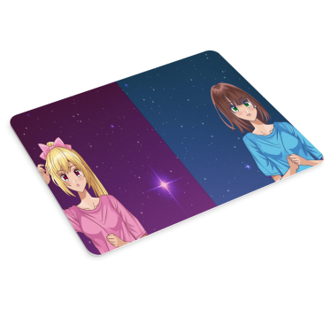 Anime characters with stars anime podloga za miško - TenStickers