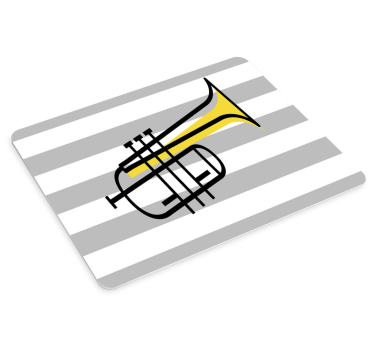 Stylish brass instrument originalna podloga za miško - TenStickers