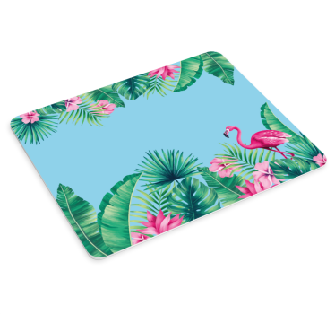 Tropical flamingo paradise originalna podloga za miško - TenStickers