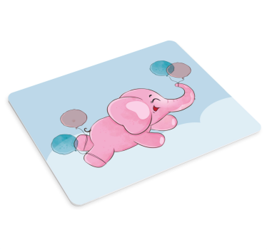 Ljubek slonček, ki leti z originalno podlogo za miško - TenStickers