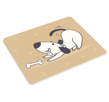 Originalna podloga za miško igriv pes z žvečko - TenStickers