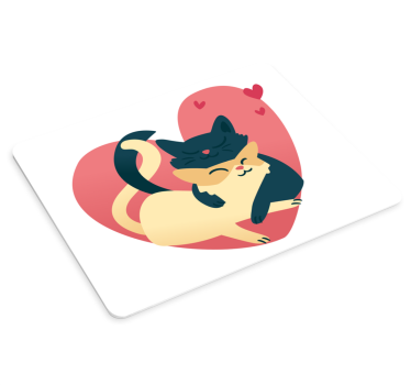 Izvirne zaljubljene srčkane mačke - TenStickers