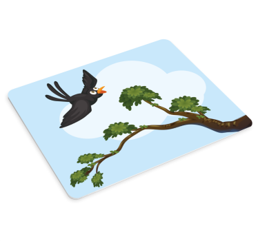 Risana ptica, ki leti originalna podloga za miško - TenStickers