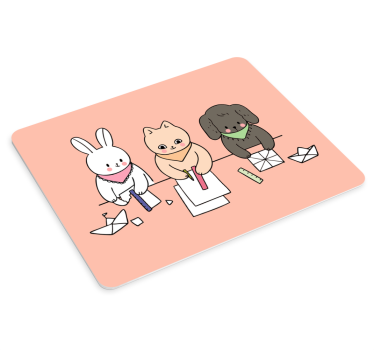 Cute animal friends originalna podloga za miško - TenStickers