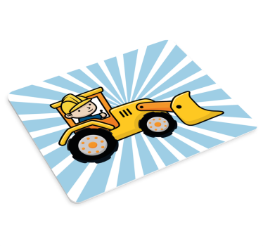 Originalna podloga za miško grafika gradbenih vozil - TenStickers