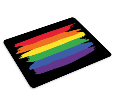 Rainbow brush strokes originalna podloga za miško - TenStickers