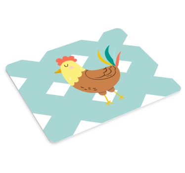 Charming hen illustration originalna podloga za miško - TenStickers