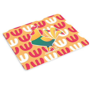 Colorful rooster pattern originalna podloga za miško - TenStickers