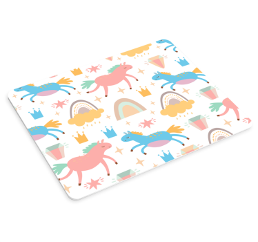 Cute unicorn patterns anime podloga za miško - TenStickers