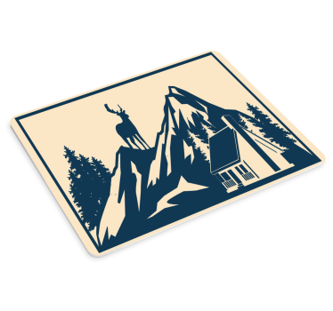 Majestic mountain scene originalna podloga za miško - TenStickers