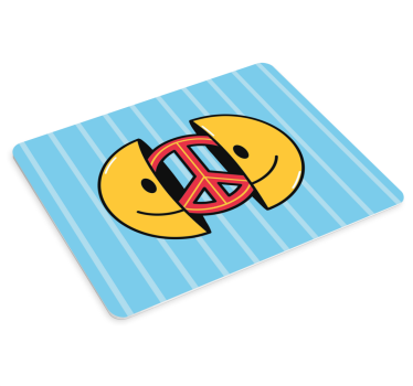 Happy peace symbol originalna podloga za miško - TenStickers