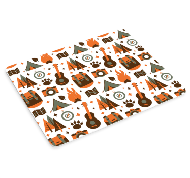 Camping adventure icons originalna podloga za miško - TenStickers