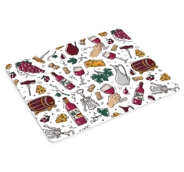 Originalna podloga za miško ilustracije z vinsko tematiko - TenStickers