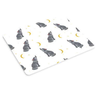 Howling wolves pattern originalna podloga za miško - TenStickers